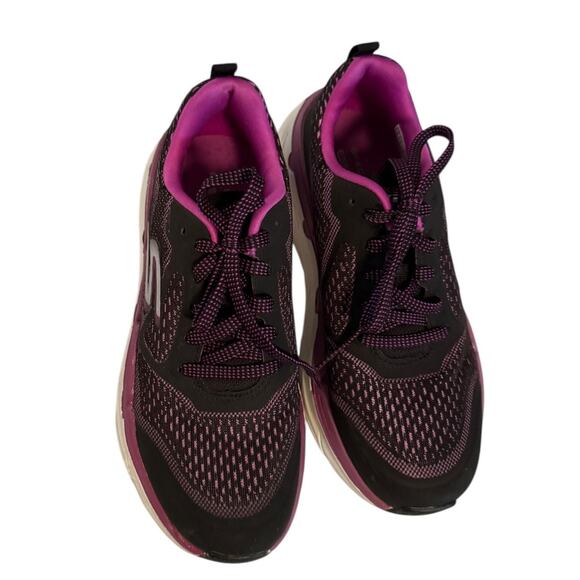 SKECHERS Purple Black Go Run Goga Mat Comfort Shoes SZ 6 - Picture 7 of 10